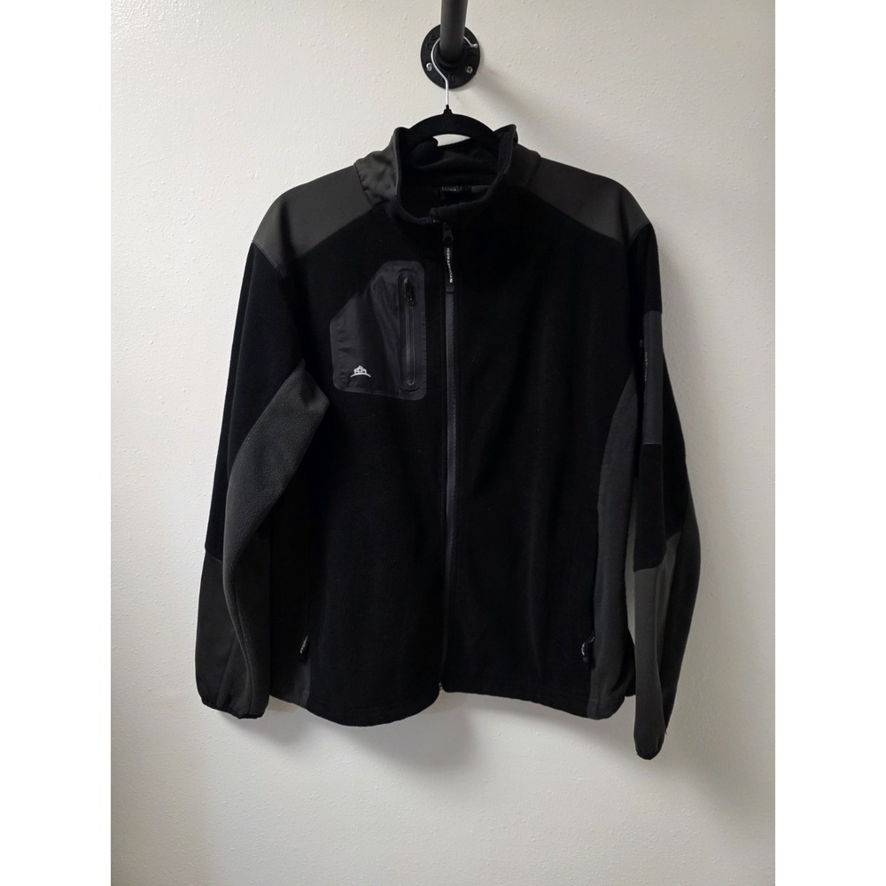 Stormtech Men's XL Black Full Zip Fleece Jacket Soft Shell‎ Outdoor Coat